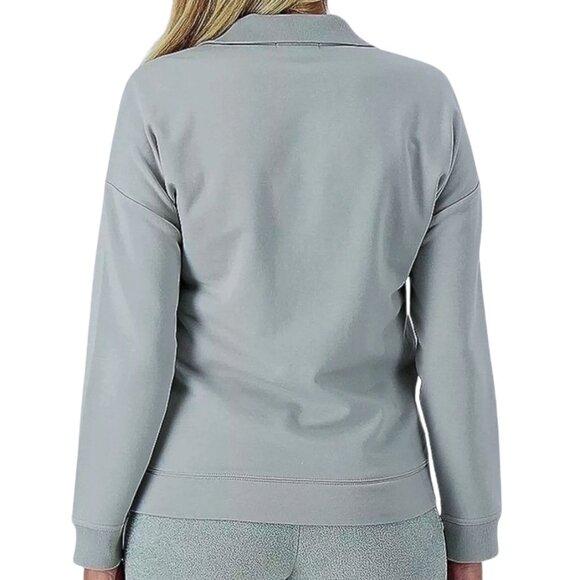 Barefoot Dreams MC Half Zip Long Sleeve Pullover Sweatshirt in Meadow Green Sz M - Picture 2 of 16